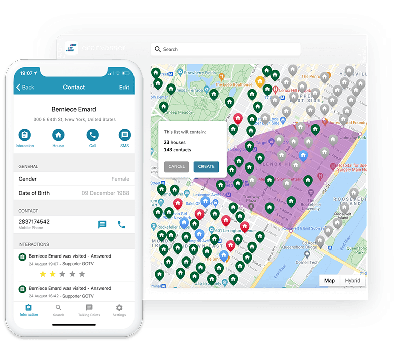 Ecanvasser Dashboard